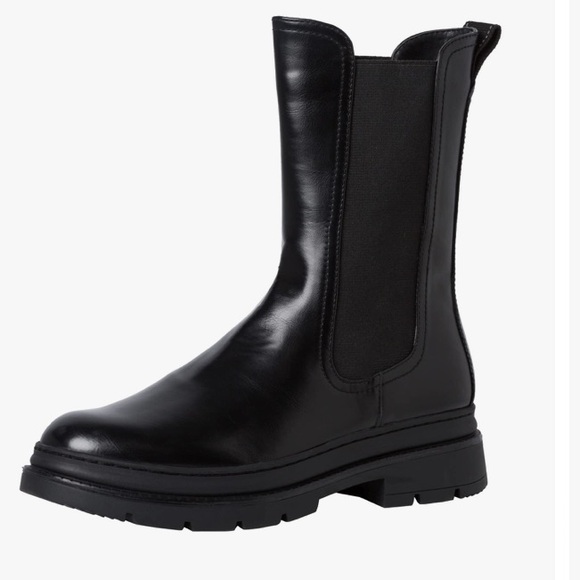 🔥Tamaris Leather Black Chelsea Boots - Picture 2 of 13
